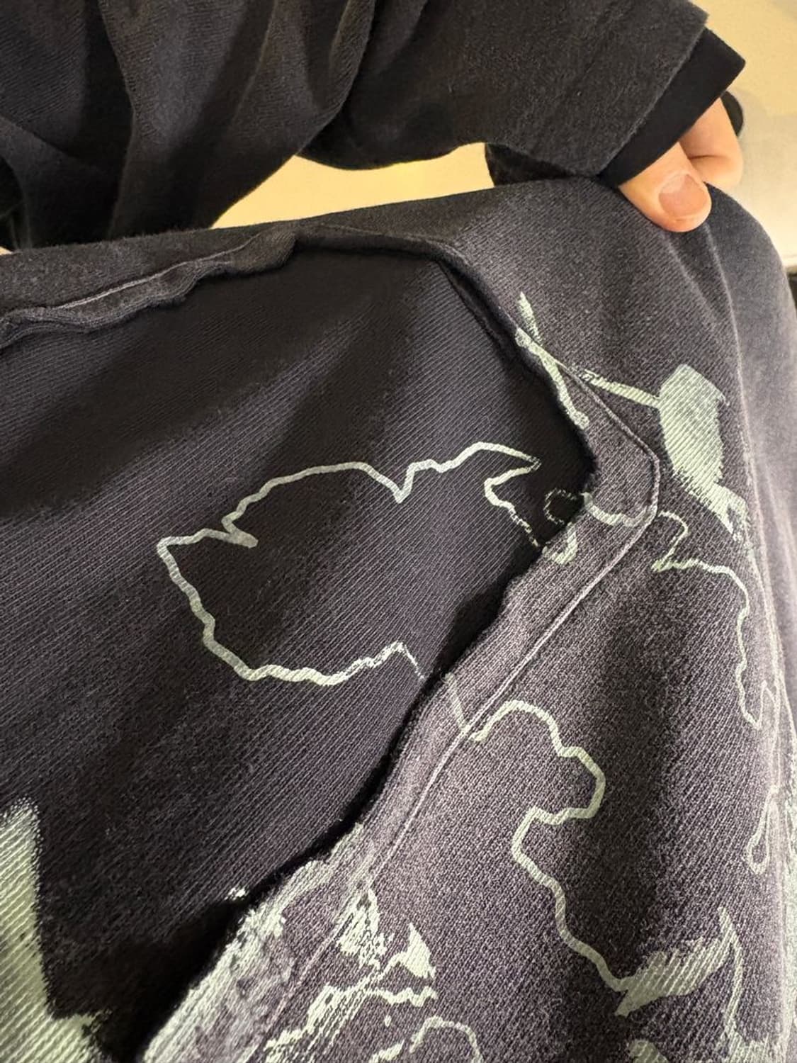 PRINT L/S TEE 더티 프린트 긴팔 티셔츠 #01 상품이미지5