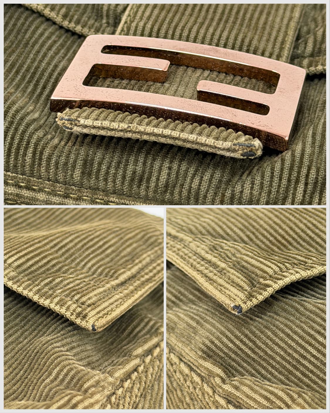 펜디 코듀로이 맘마 바게트백 상품이미지7