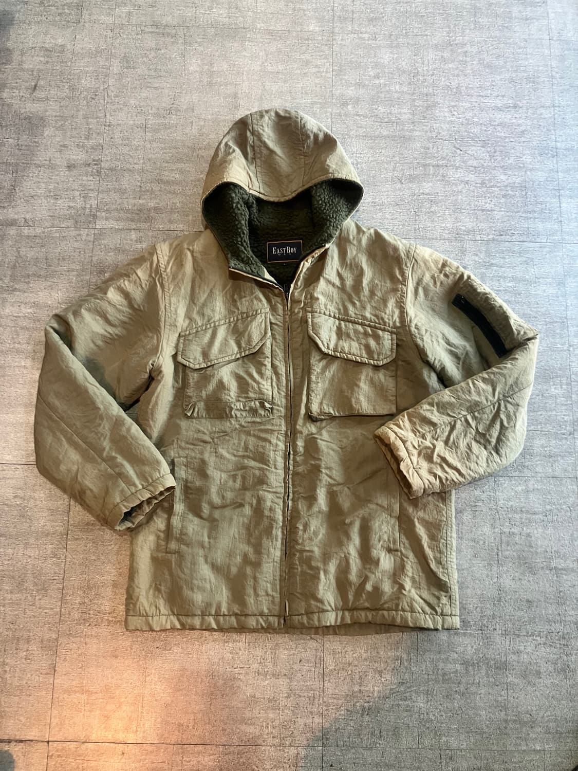 Eastboy 이스트보이 올드스쿨아메카지 스트릿 투포켓 양털자켓 상품이미지1