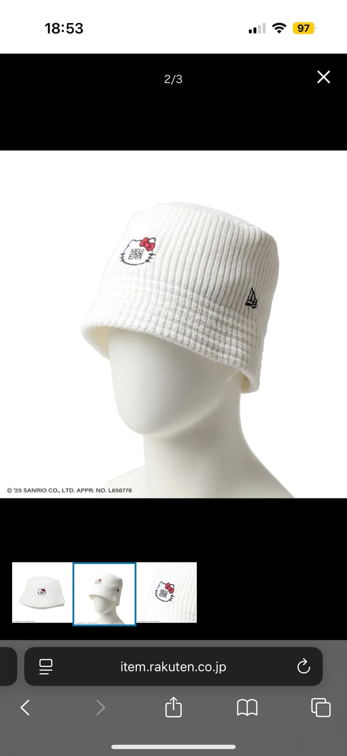 (새상품) 일본 뉴에라 헬로키티 버킷햇 상품이미지2