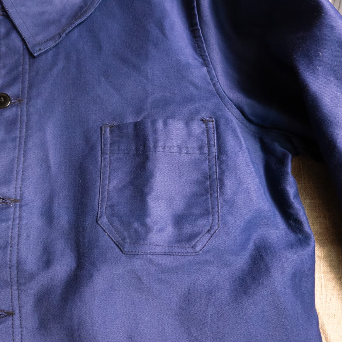 40s French Blue moleskin work jacket  상품이미지5