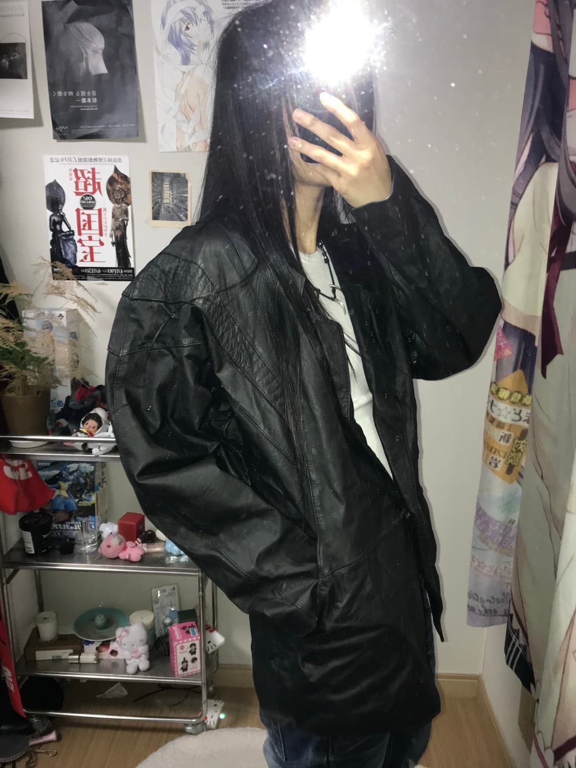 West pac 카우 레더 봄버 자켓 상품이미지1