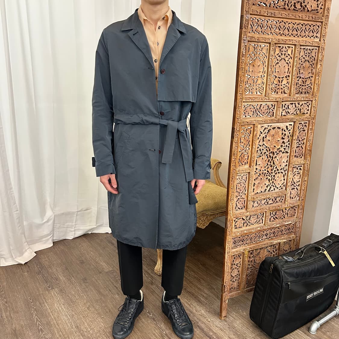 SS09 Jil Sander by Raf Simons 실크 혼방 트렌치  상품이미지1