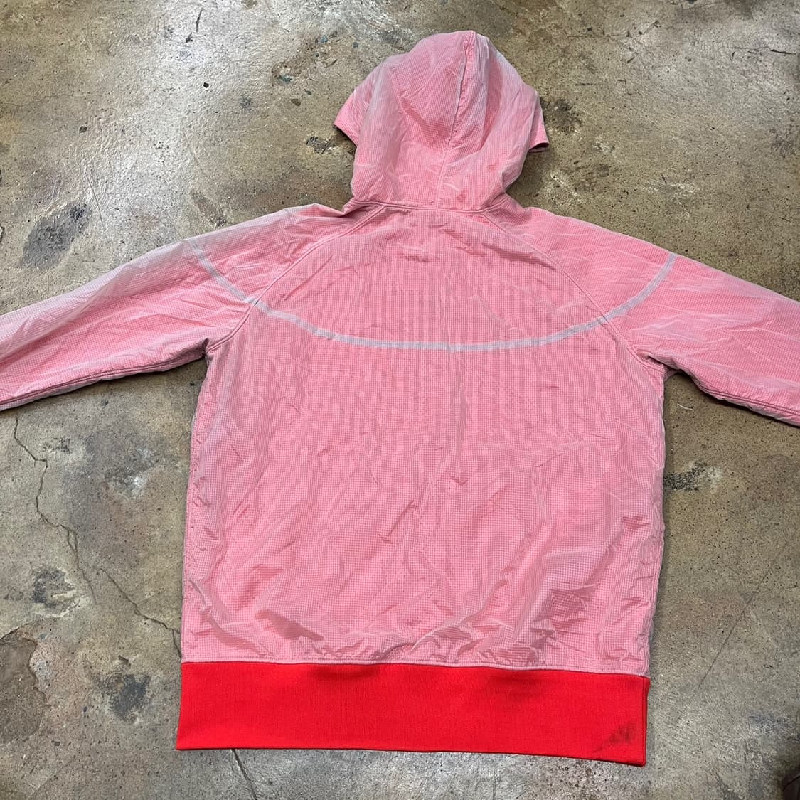 [정품/L] 나이키 핑크 레드 바람막이 후드집업 b15 상품이미지4