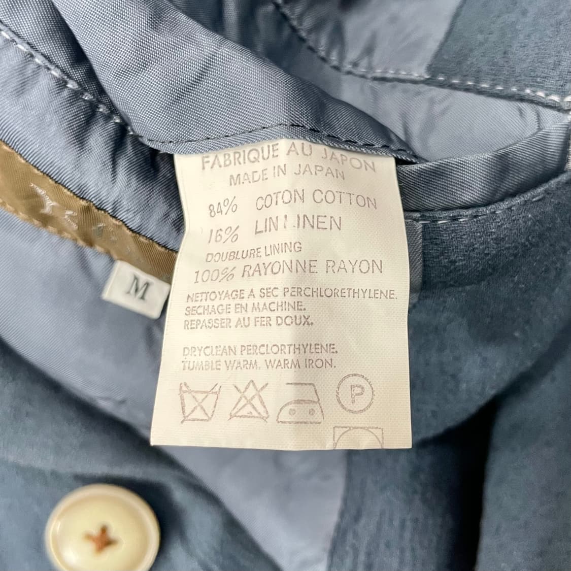 요지 야마모토 린넨 3B 자켓 M (실측 XL) 상품이미지7