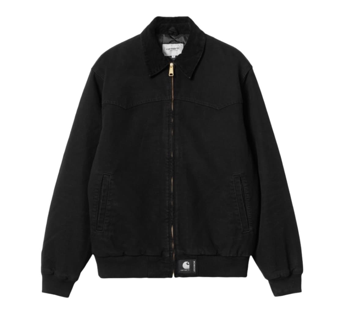 칼하트 WIP x 웍스아웃 OG 산타 페 자켓 블랙 에이지드 캔버스 XS 상품이미지2