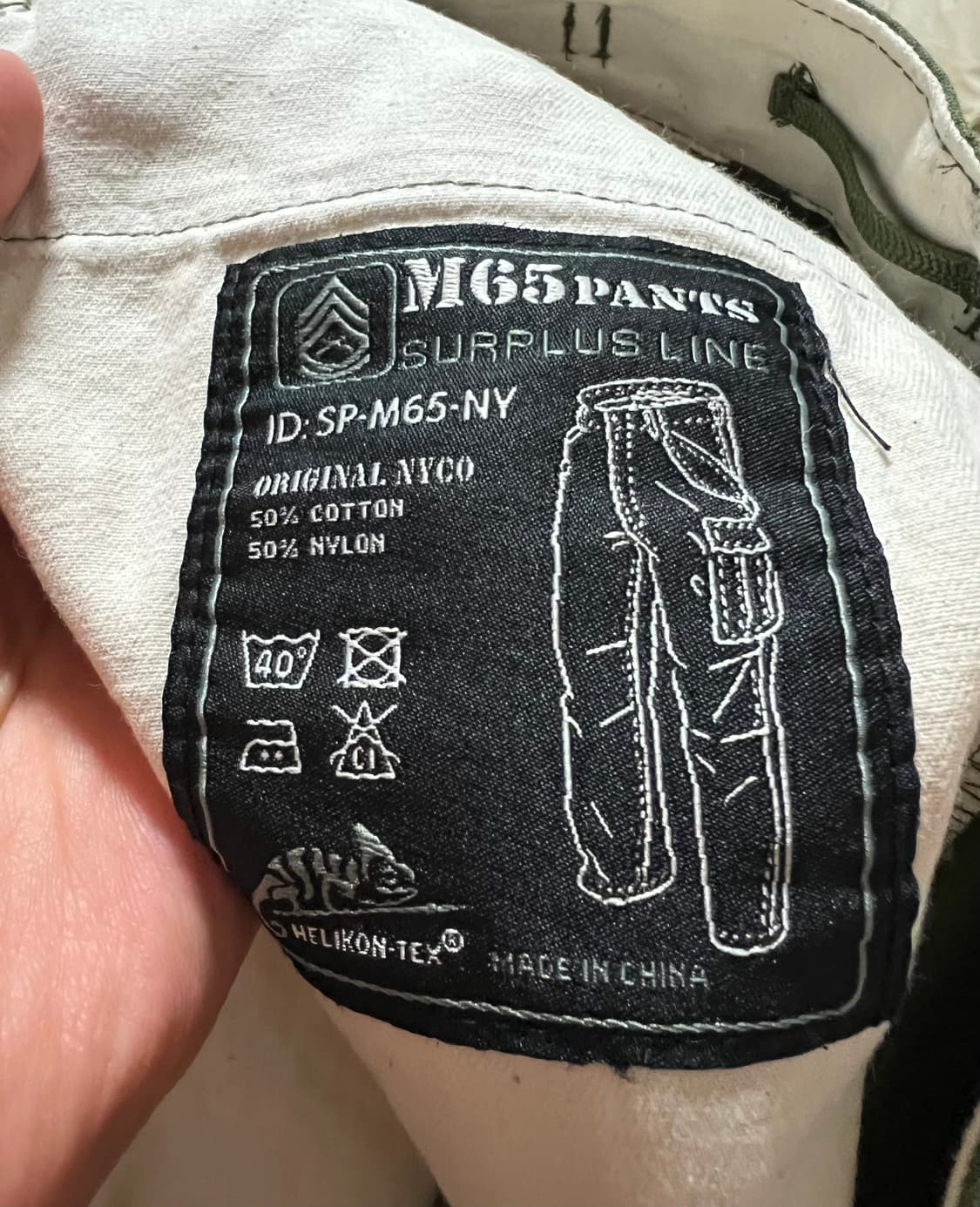 헬리콘텍스 m65 바지 상품이미지3