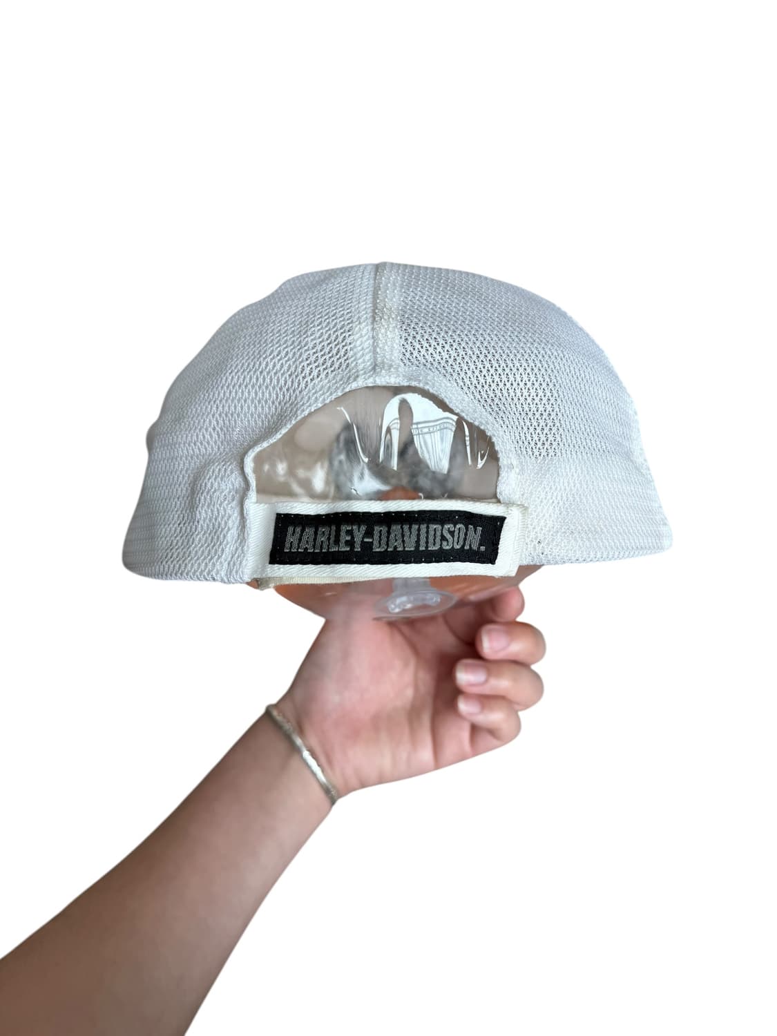 할리데이비슨 블랙 화이트 이글 메쉬캡 상품이미지4