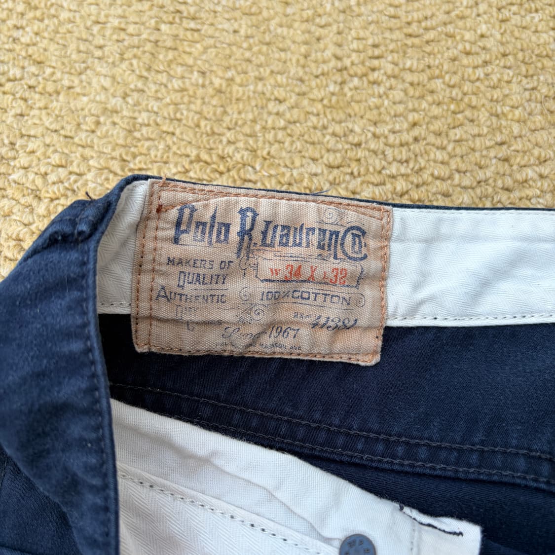 폴로 랄프로렌 네이비 치노 팬츠 상품이미지4