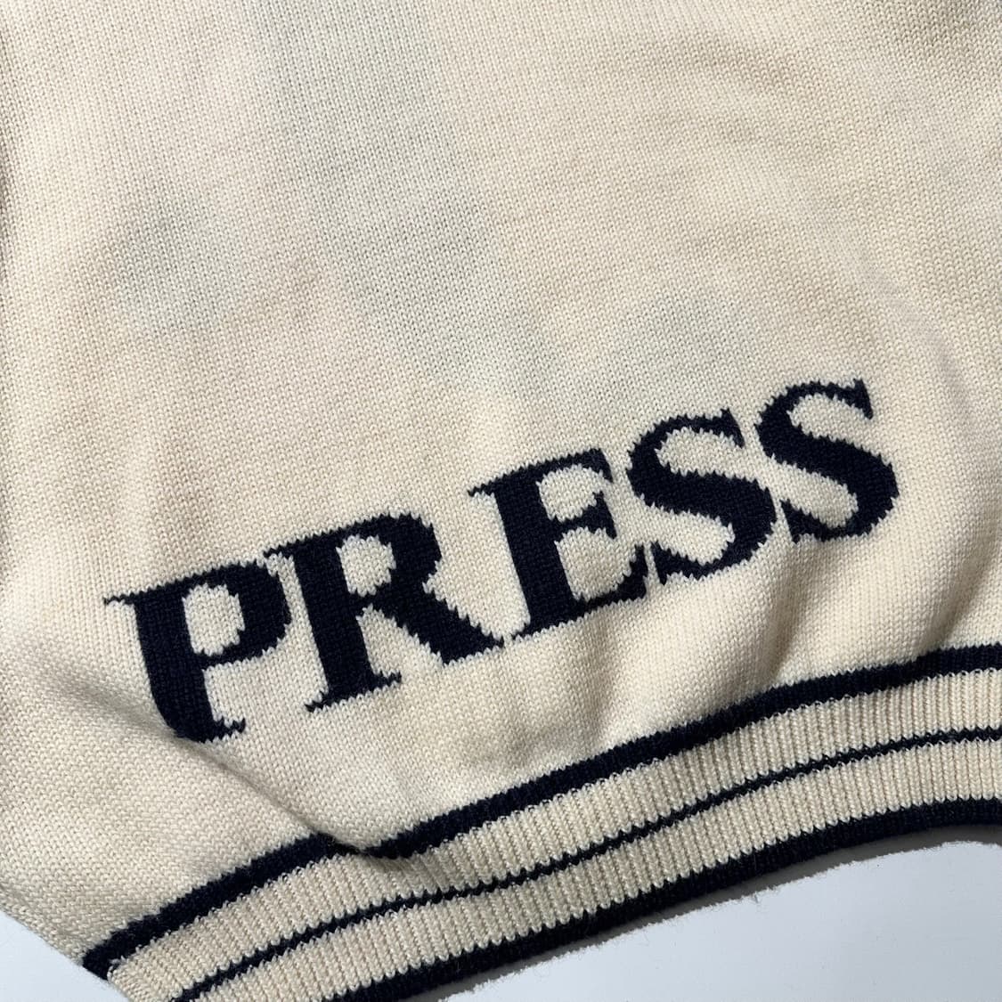 제이프레스 90‘s 레터맨 헤비 울 니트 상품이미지5