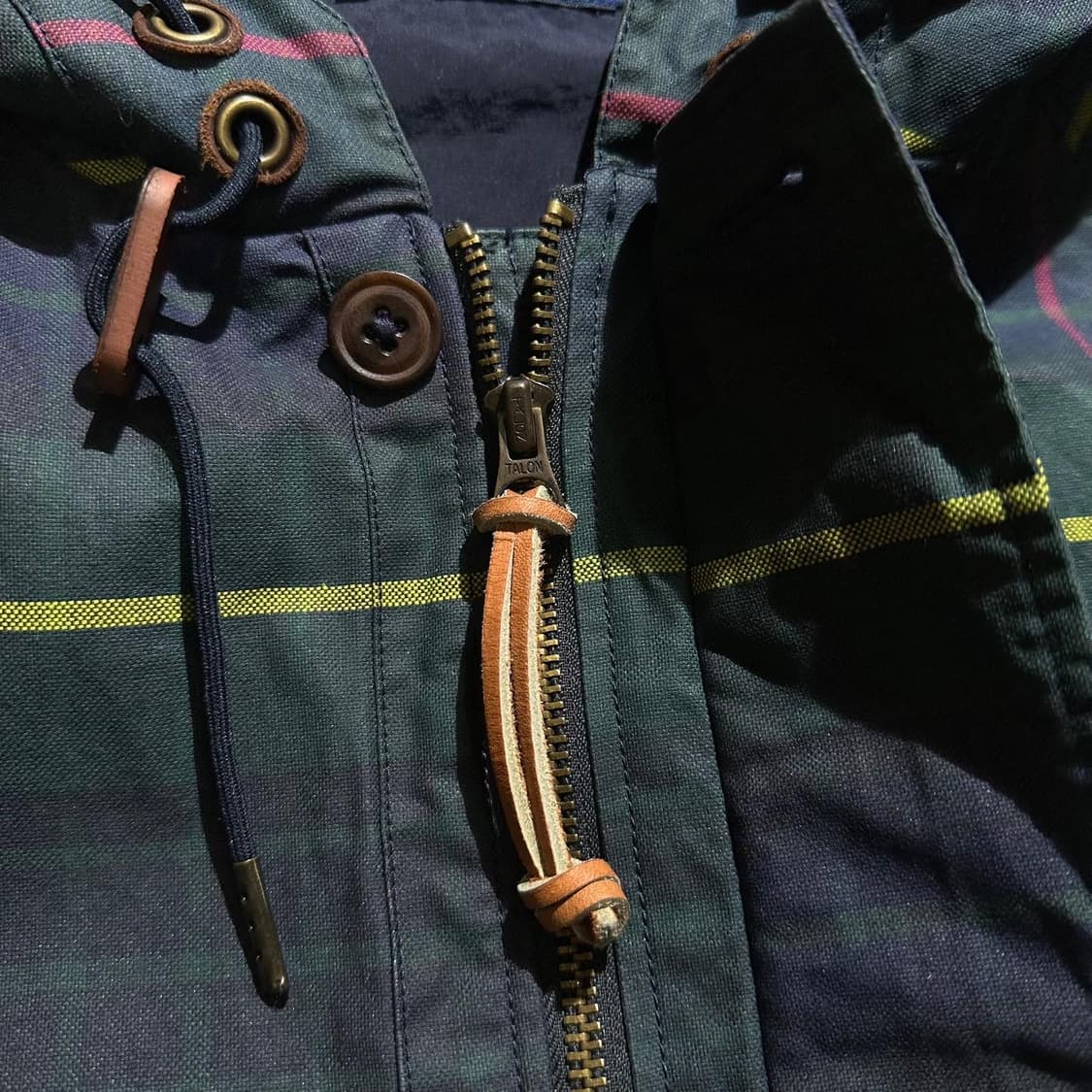 폴로 블랙와치 타탄체크 왁스드 코튼 후드 자켓 상품이미지8