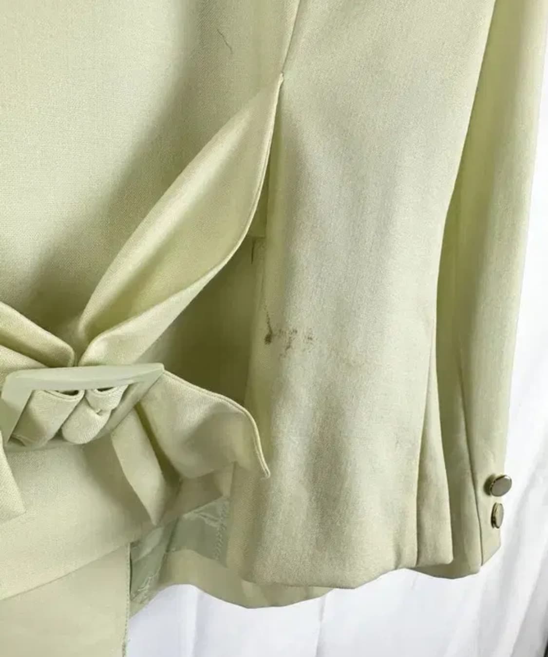 논카라 더블 도트 긴팔 러블리 자켓 그린 빈티지 상품이미지3