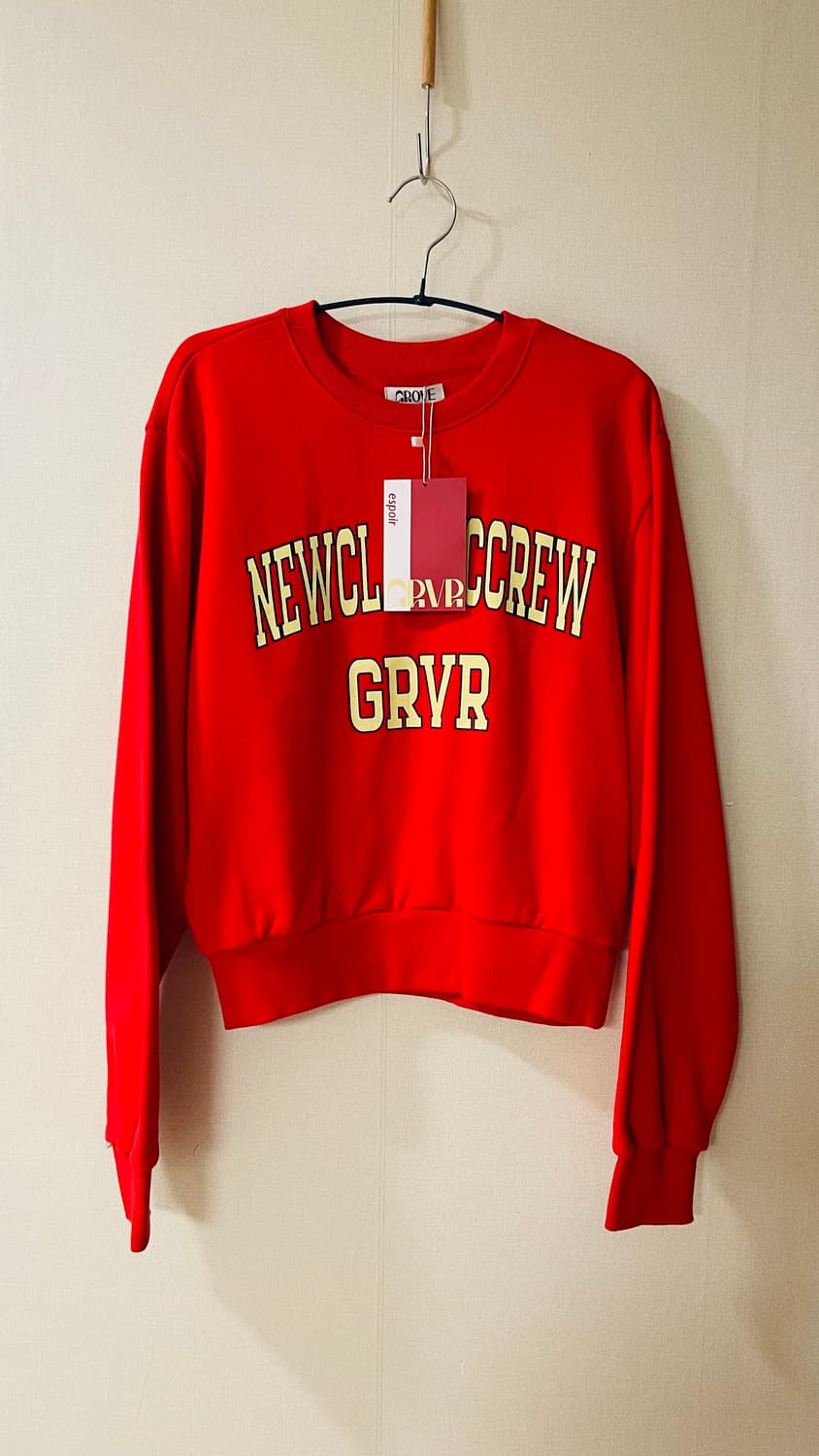 택달린새상품)그로브x에스쁘아 콜라보 NEWCLASSICCREW 맨투맨.  상품이미지2