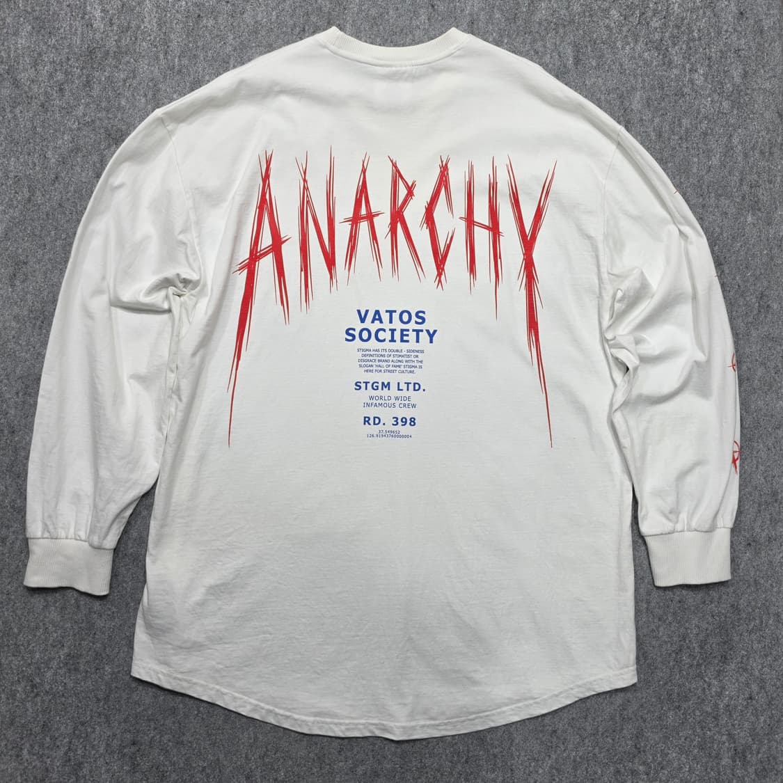 스티그마 아나키 롱 슬리브 긴팔티 XL 상품이미지1