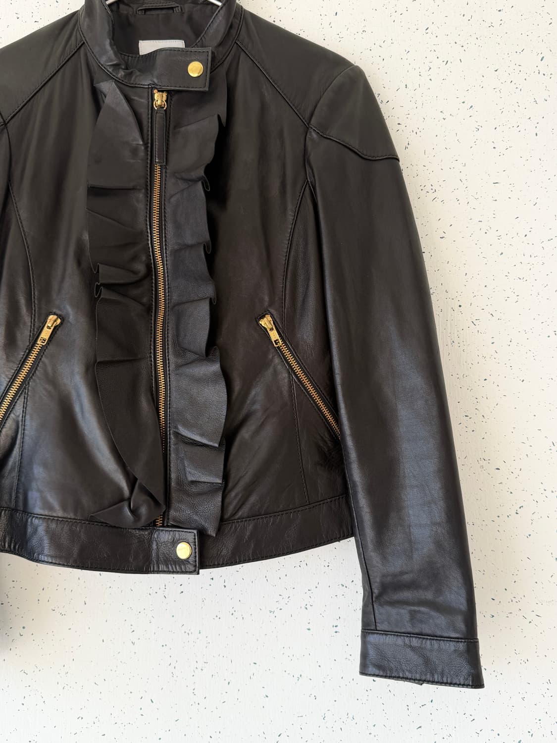 모스키노 프릴 레더 자켓 상품이미지5