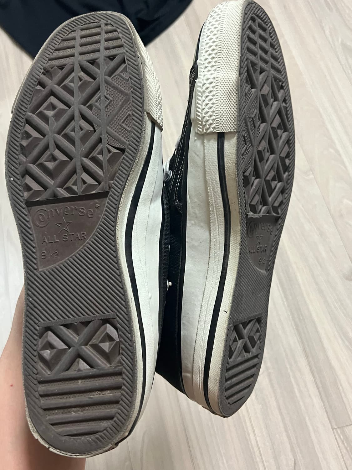 [9.5] 80s 빈티지 컨버스 블랙 made in usa 상품이미지6