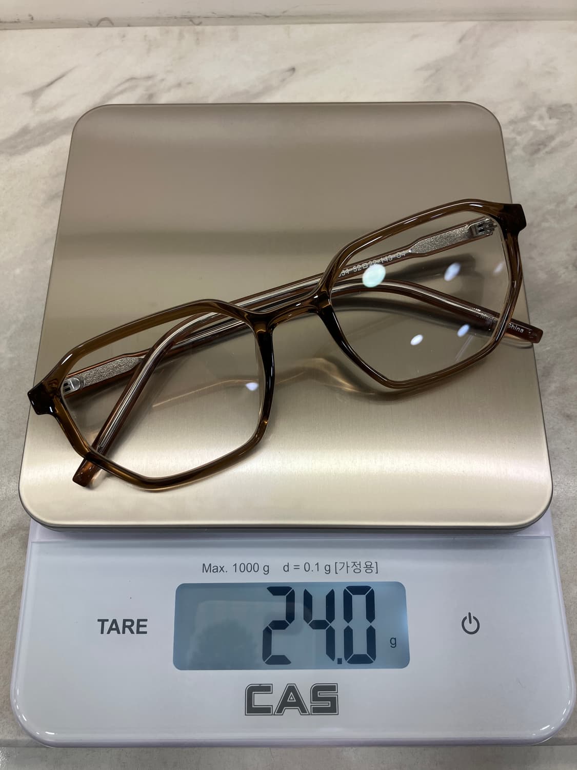 B68 HL 브라운 팔각 뿔테 안경5534 상품이미지8