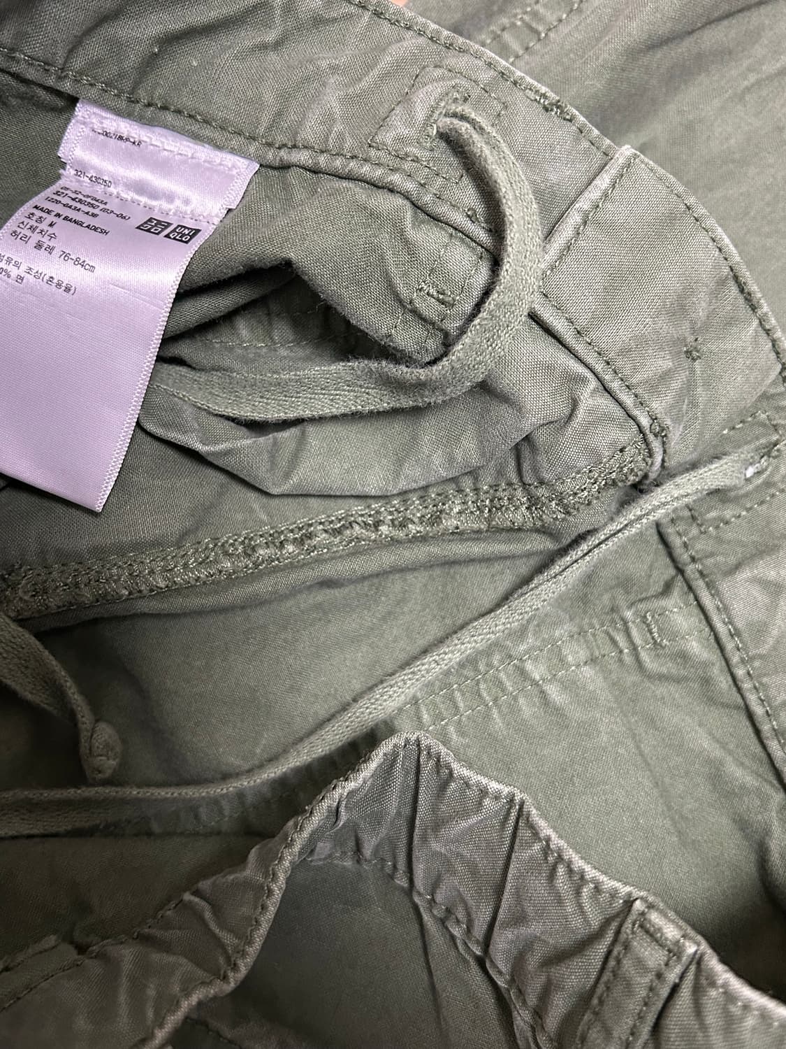 유니클로 올리브 그린 퍼티그 팬츠 상품이미지5