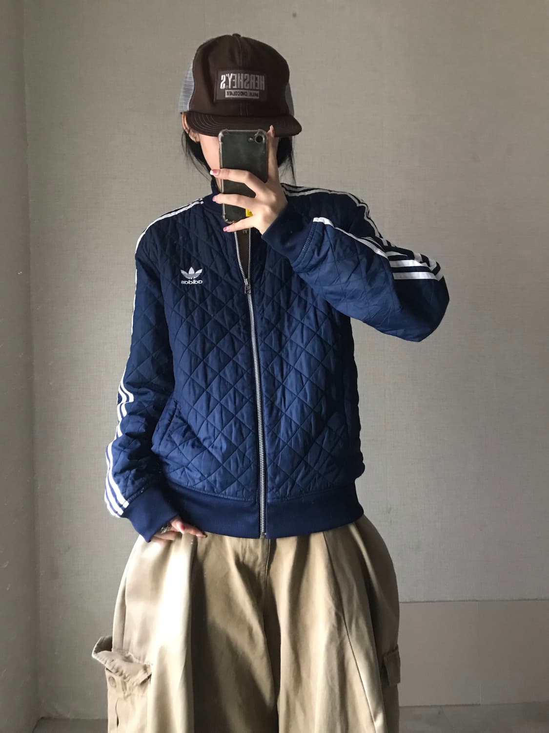 아디다스 네이비 경량패딩 상품이미지1