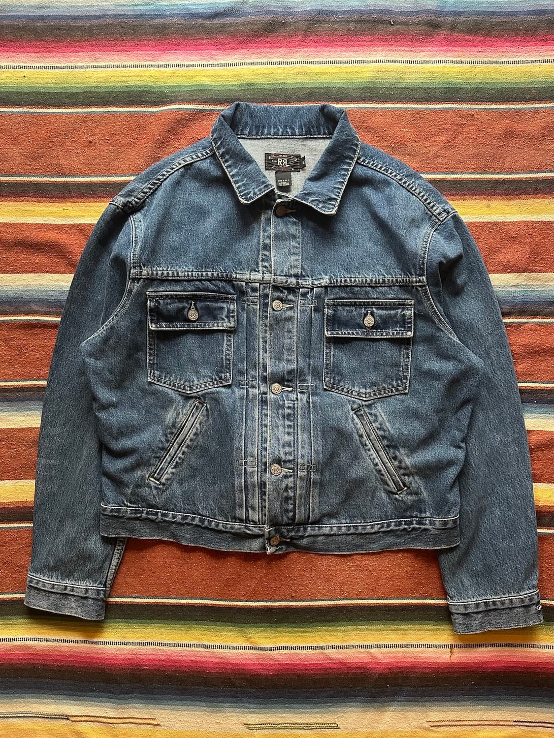 90s USA 빈티지 더블알엘 RRL 2세대 데님 자켓 상품이미지2