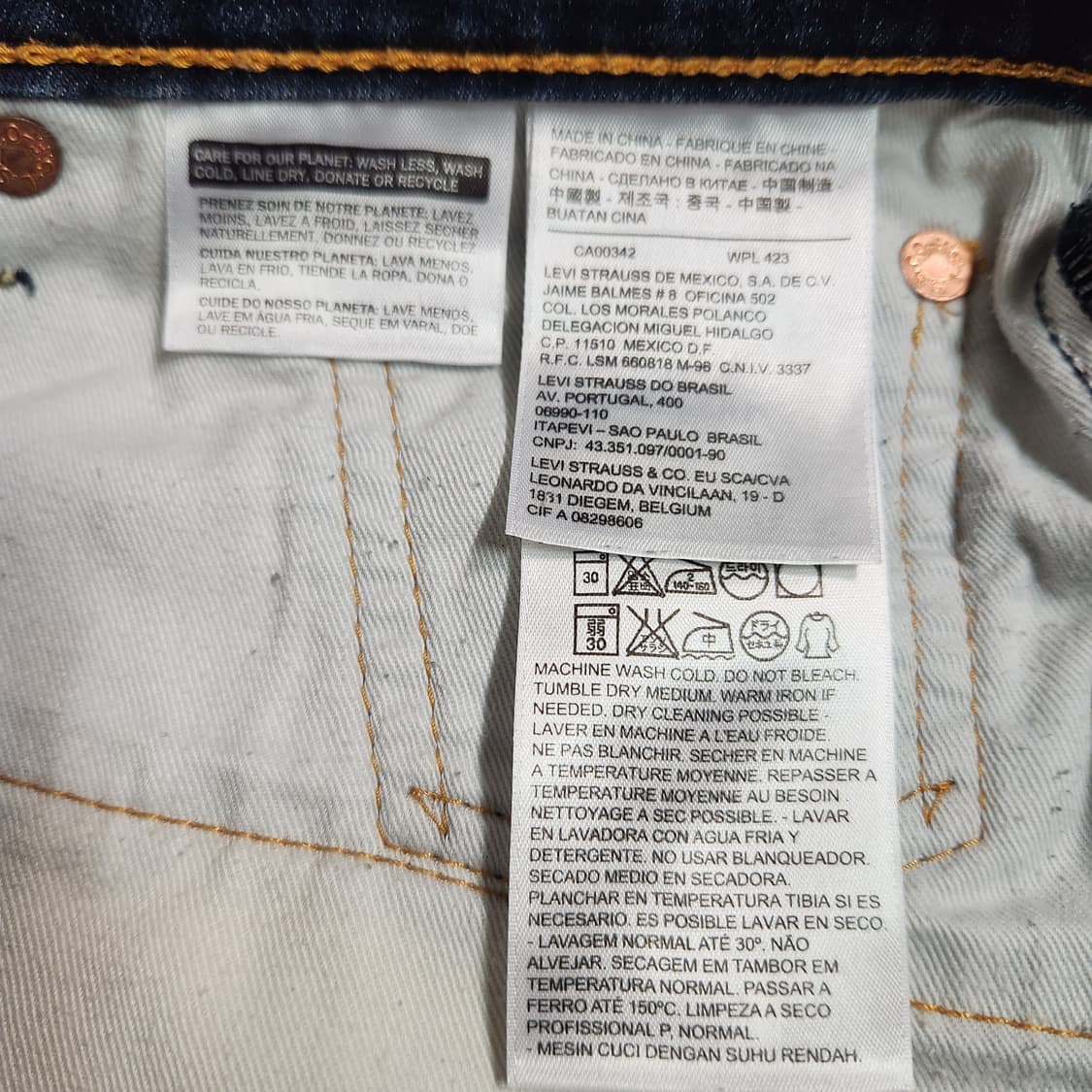 J28 [32] 리바이스 502 데님 청바지 상품이미지5