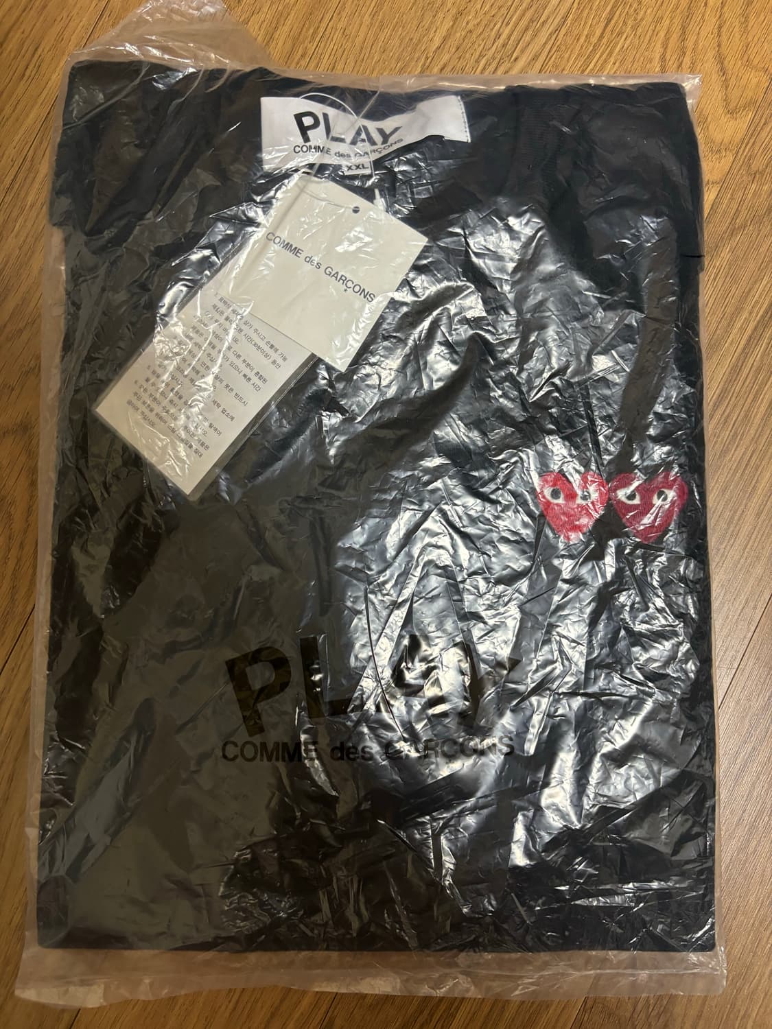 꼼데가르송 더블와펜 반팔 XXL 사이즈 새상품 상품이미지1