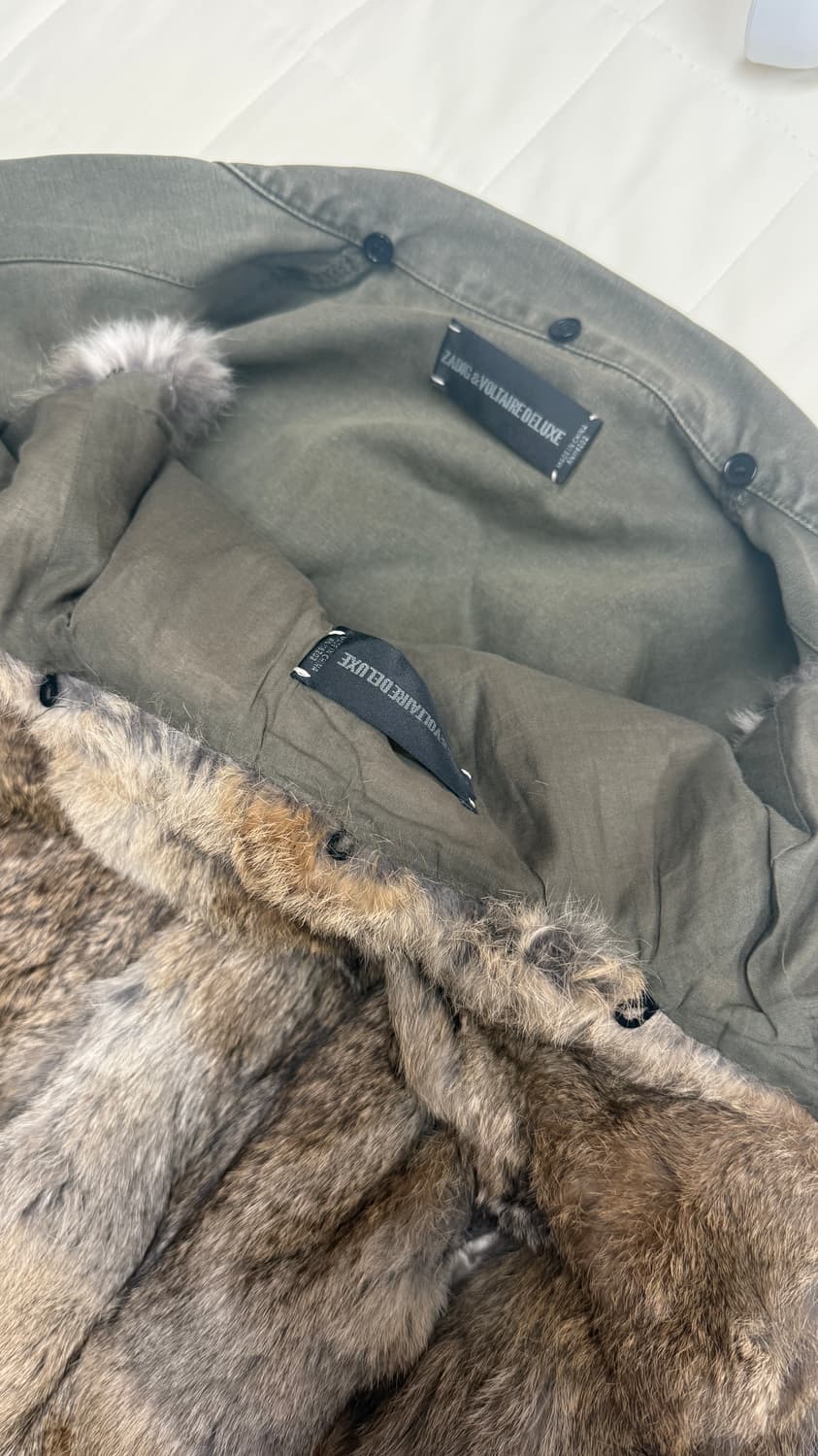 자딕 앤 볼테르 밀리터리 리얼 토끼퍼 자켓 상품이미지5