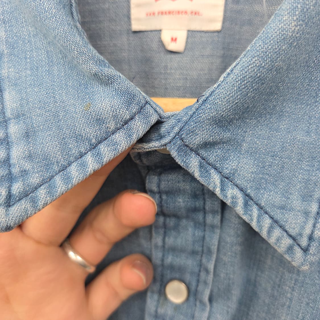 리바이스 웨스턴 데님 청셔츠 남m 상품이미지4