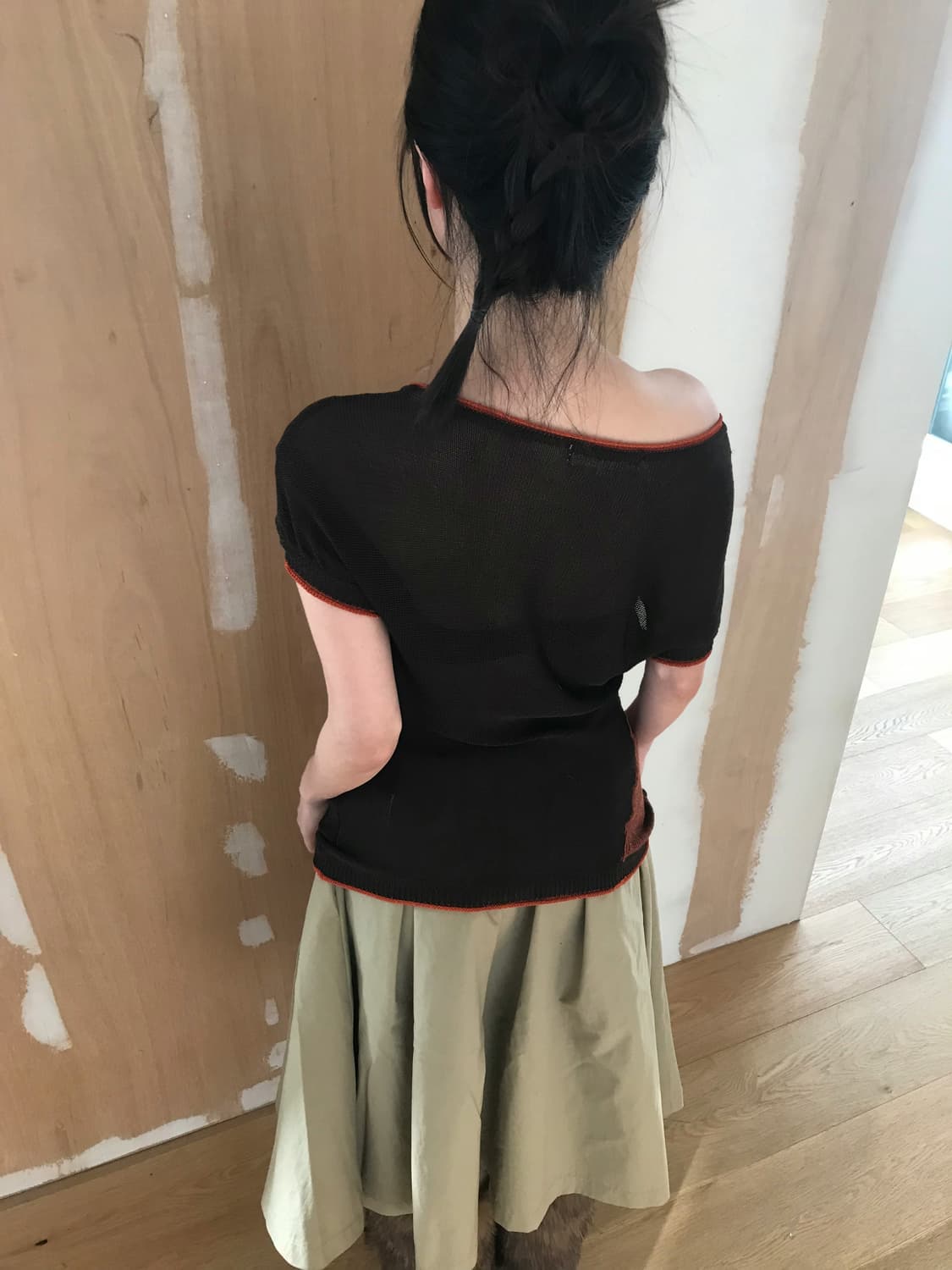 vintage Ray BEAMS beige skirt 상품이미지4