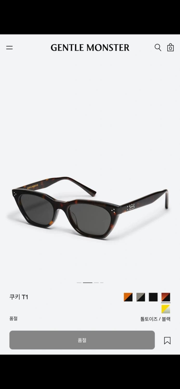 젠틀몬스터 쿠키 T1 선글라스  상품이미지2