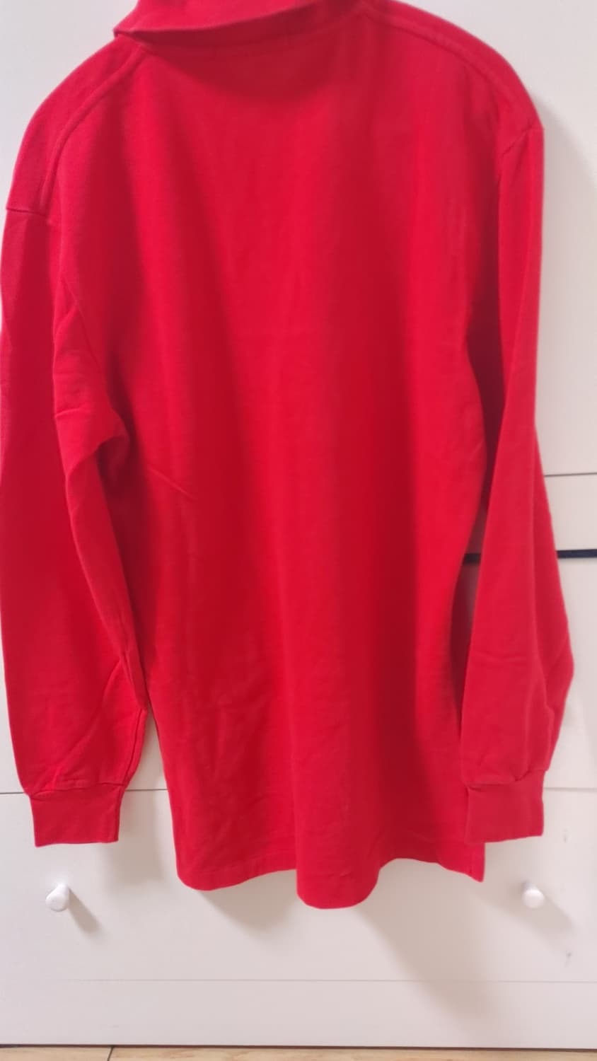 폴로 랄프로렌 레드 긴팔 카라티 M 상품이미지2