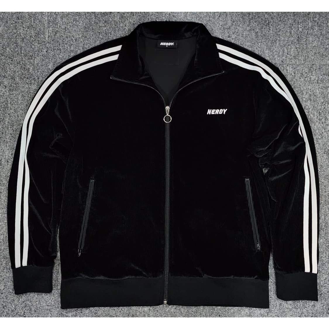 널디 코듀로이 벨벳 트랙탑 져지 S 상품이미지1