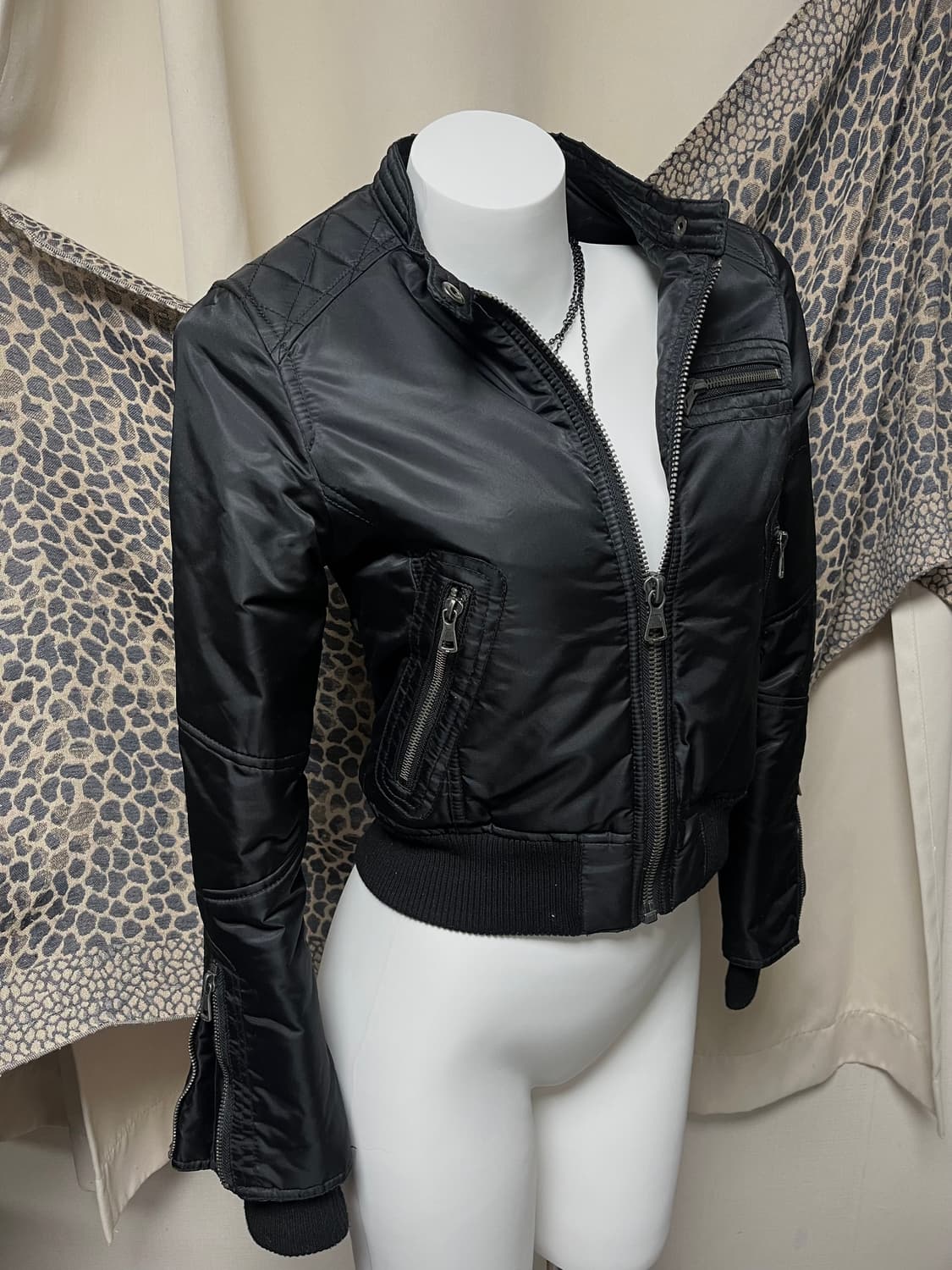 00s g.o.a 고아 크롭 라이더 봄버 자켓 상품이미지4