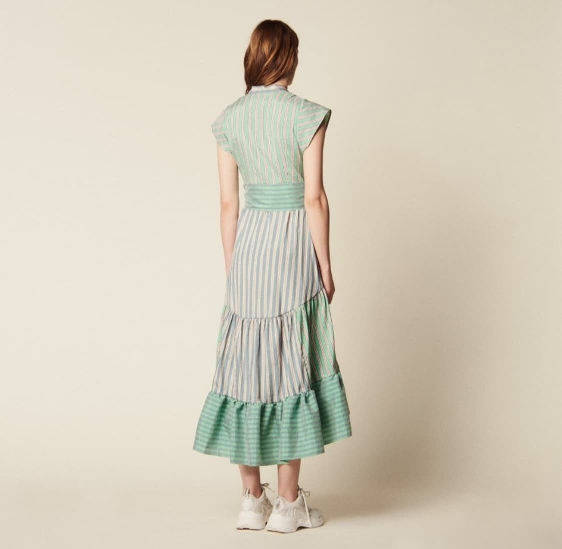 산드로 랩 스트라이프 롱원피스 38사이즈 상품이미지2