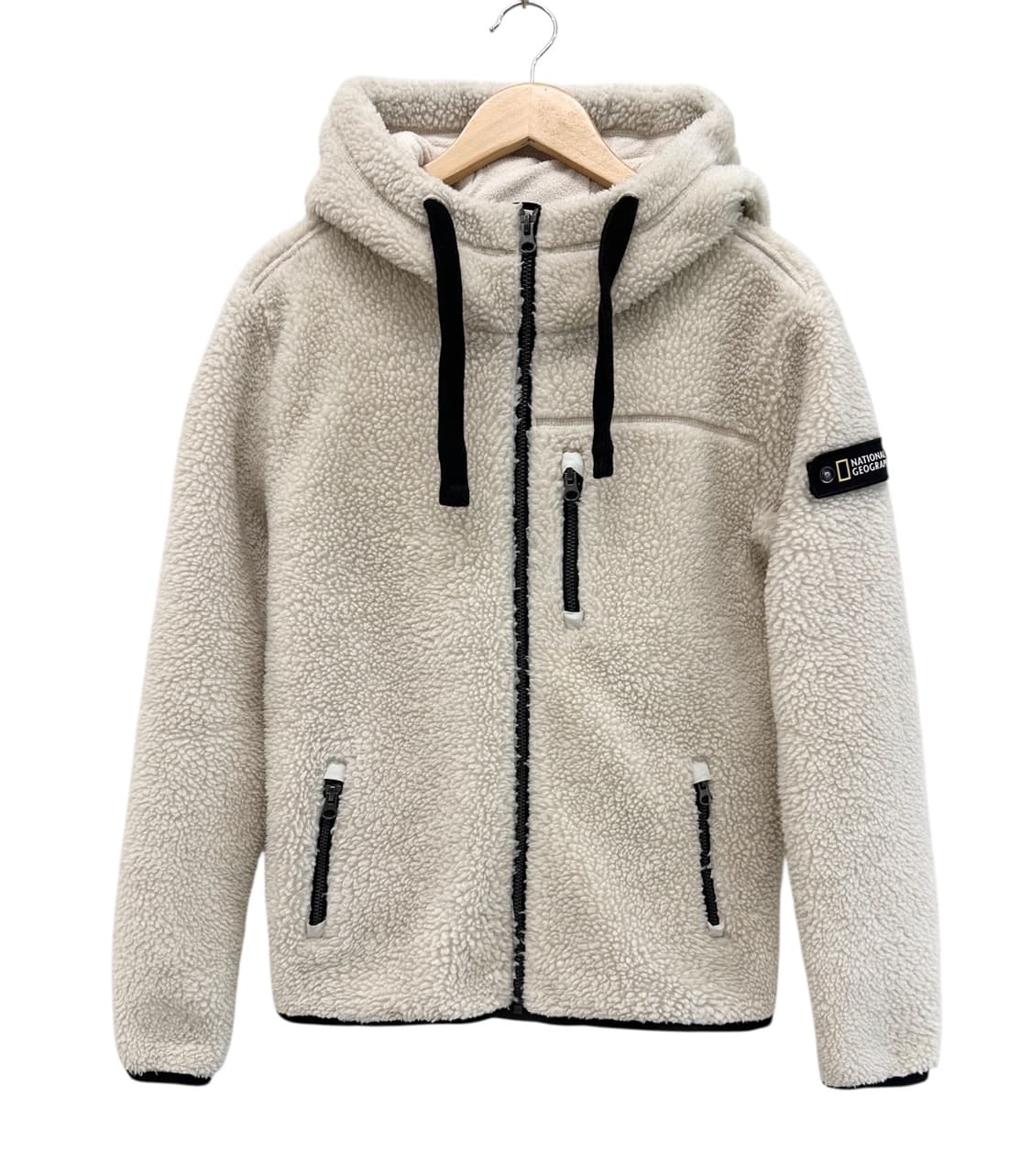 내셔널지오그래픽 뽀글이 기모 후리스 플리스 집업 아이보리 (S) 상품이미지1