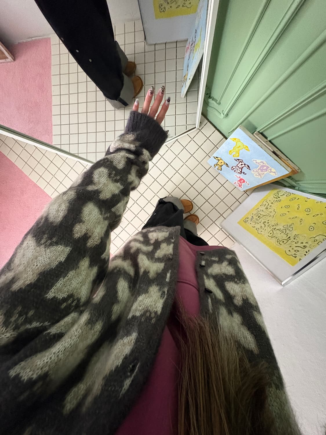 니들스 모헤어 가디건 상품이미지5