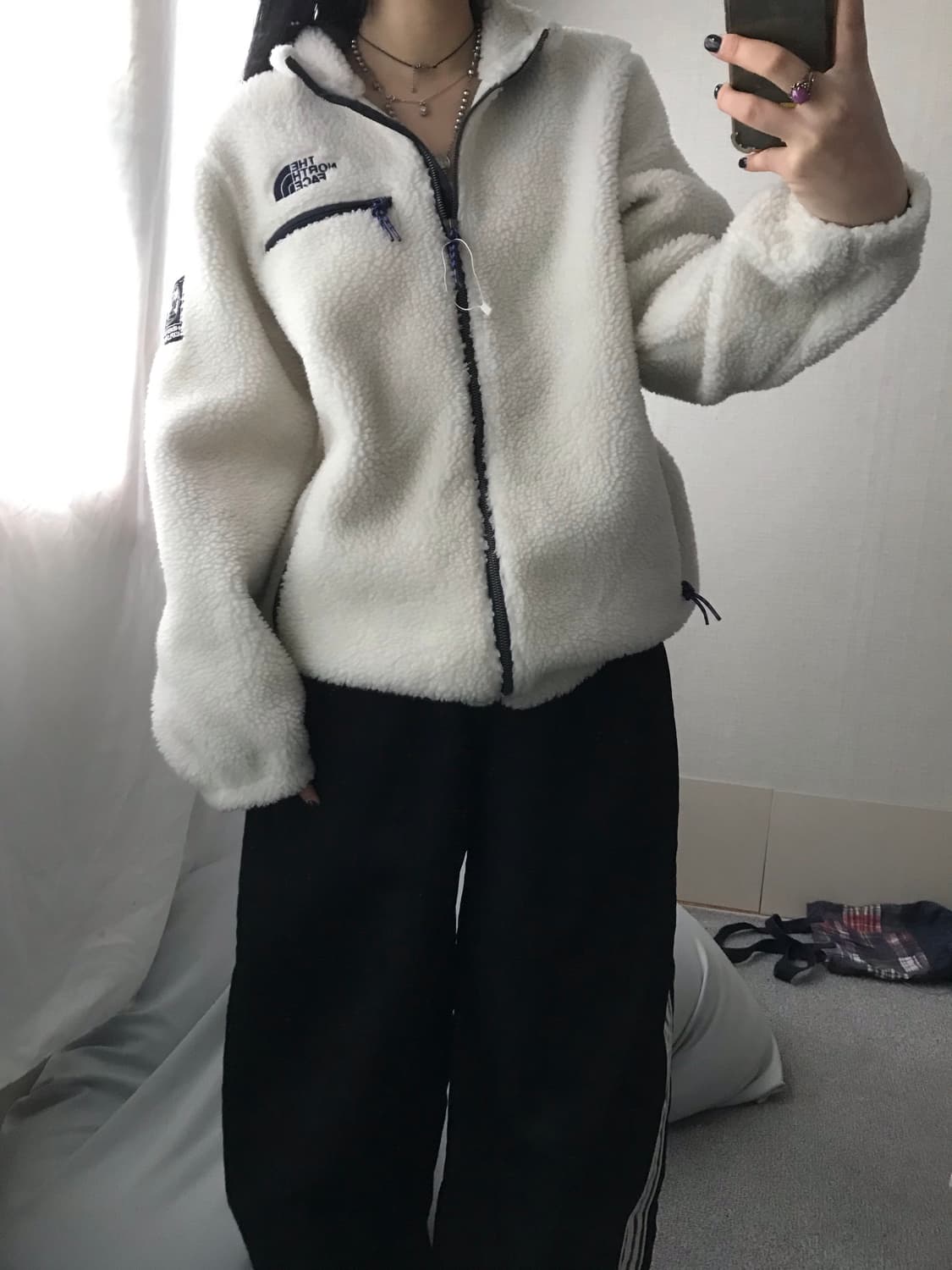 노페 아이보리 후리스 상품이미지6