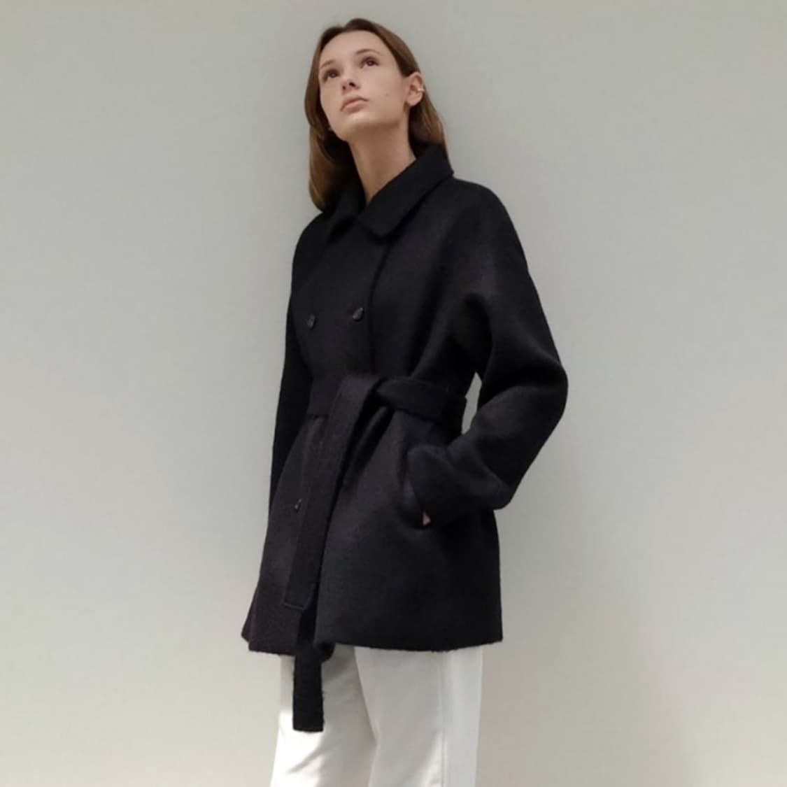 베뉴엣(BENUET) 다크네이비 밀란 코트 프리사이즈 새상품 상품이미지1