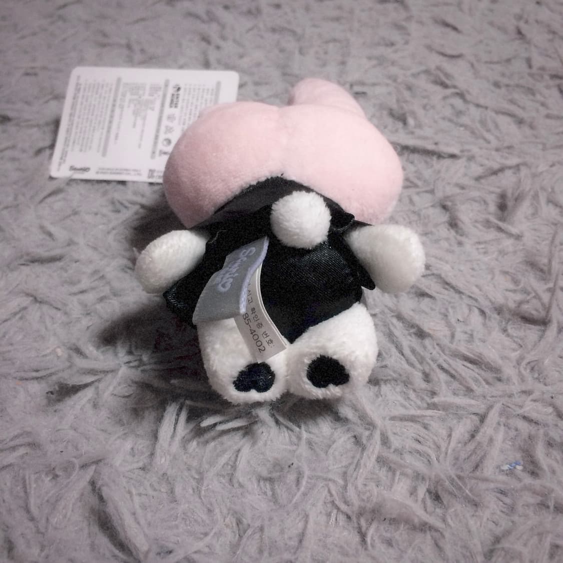 고전 희귀템 산리오 정품 마이멜로디 블랙 마스코트 키링 인형 헬로키티 상품이미지3