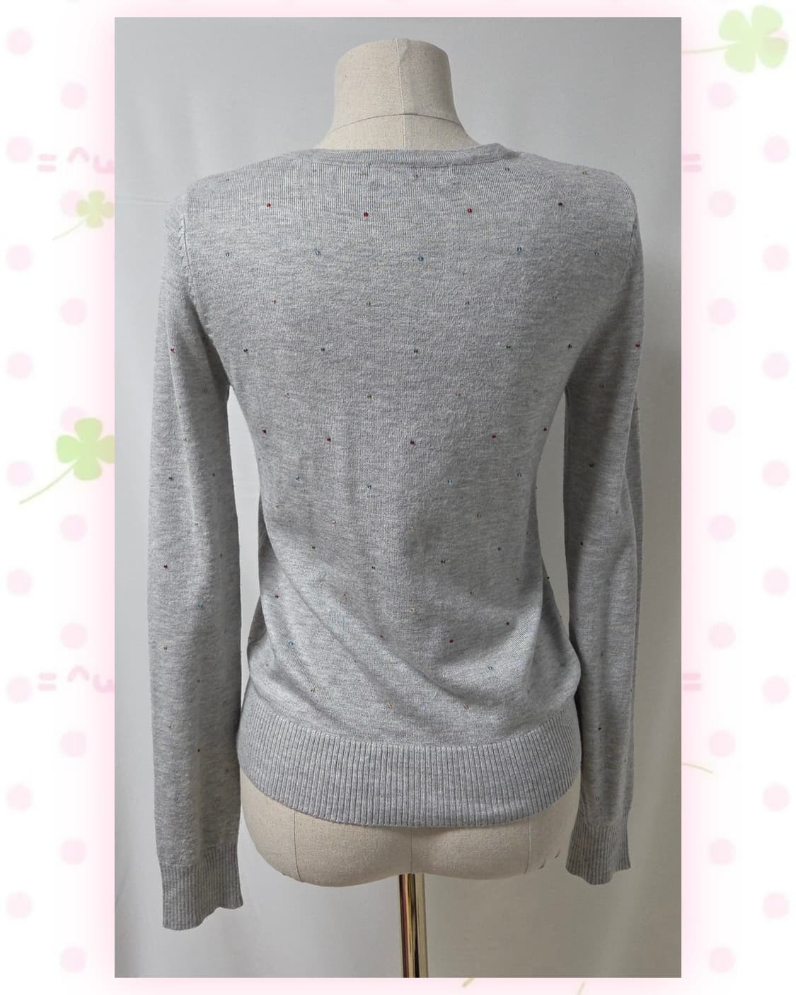 그레이 비즈 가디건 상품이미지5