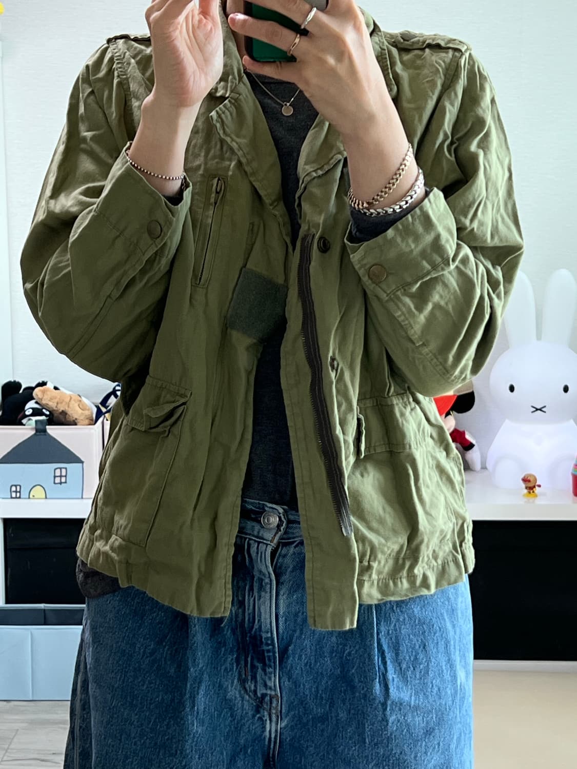 카키 야상 자켓 상품이미지3