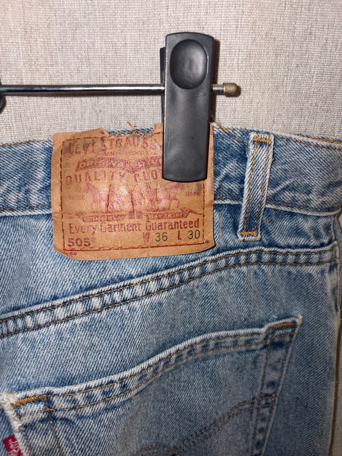 Levi’s 505 연청 데님 팬츠 (36x30) 상품이미지3