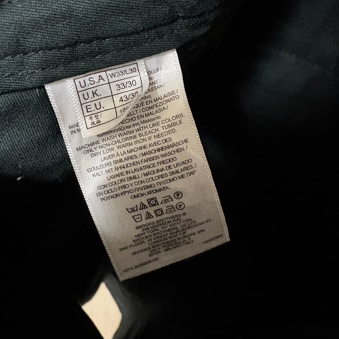 브룩스브라더스 어드밴티지 치노팬츠 클락핏 / W33, L30 상품이미지6