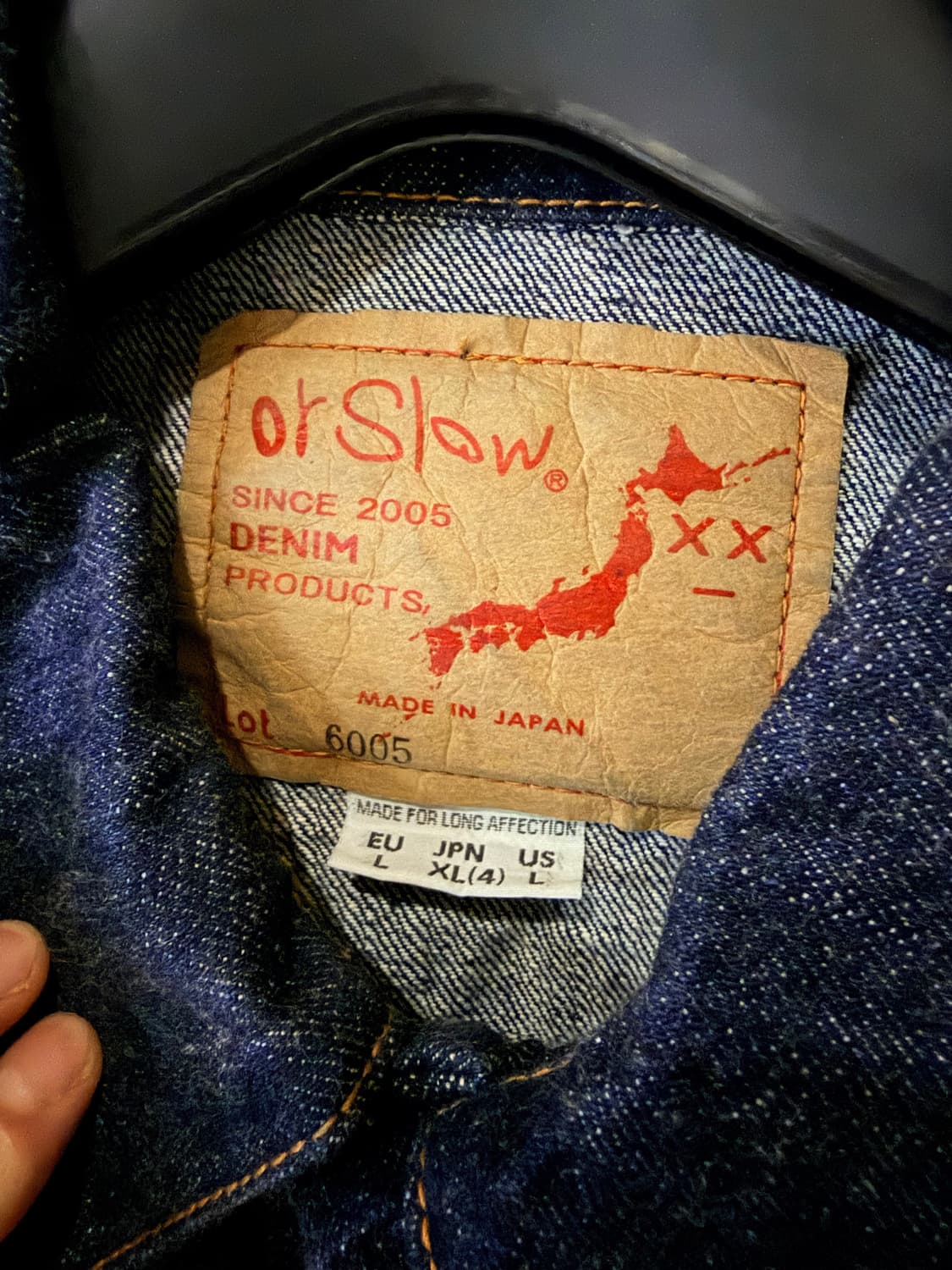 [4] 오어슬로우 3세대 데님자켓 상품이미지3