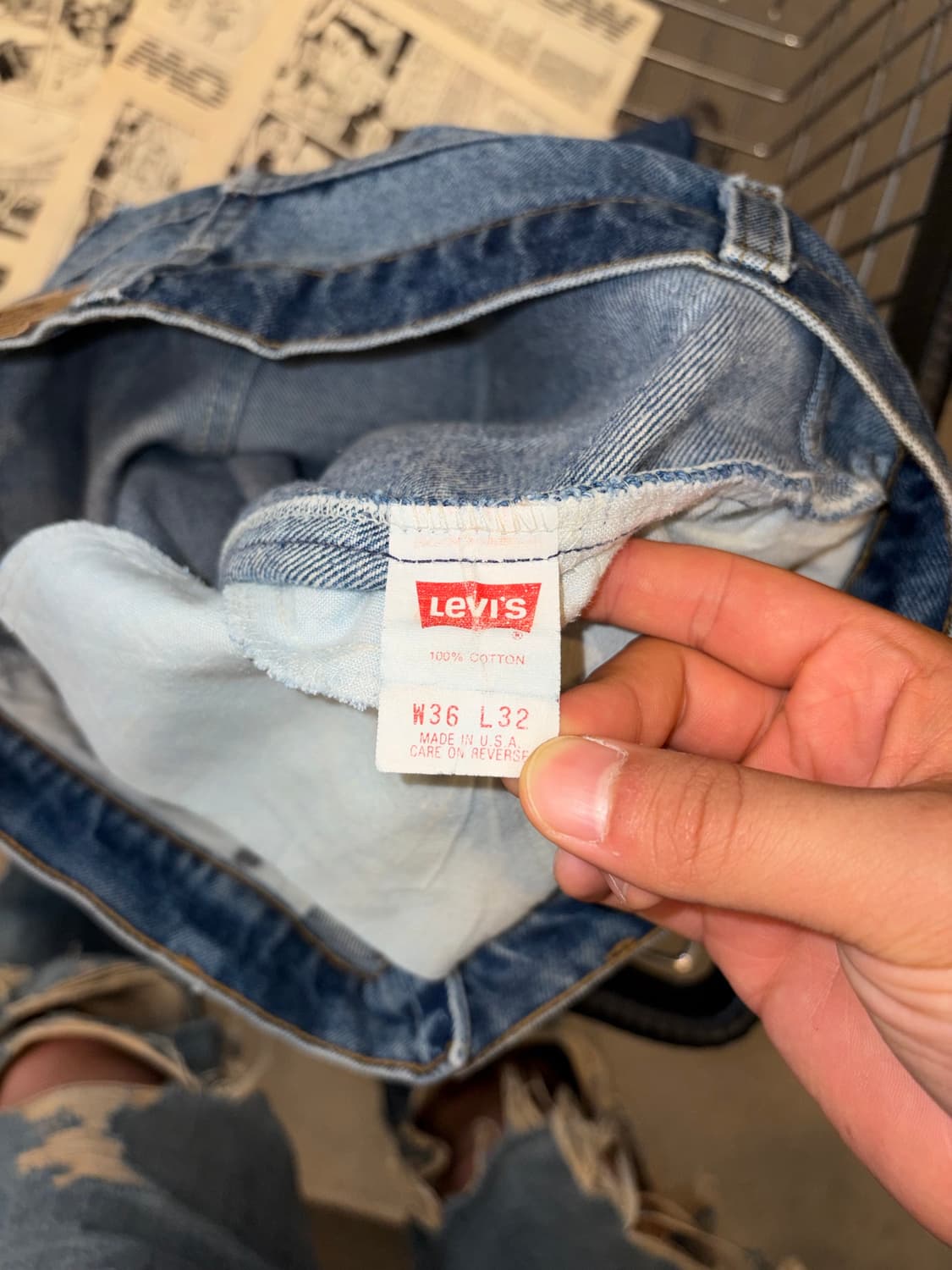 90’s Levi’s 517 USA flare denim pants 상품이미지10