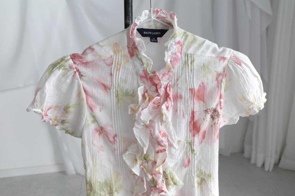 ralph lauren) flower frill blouse 상품이미지3