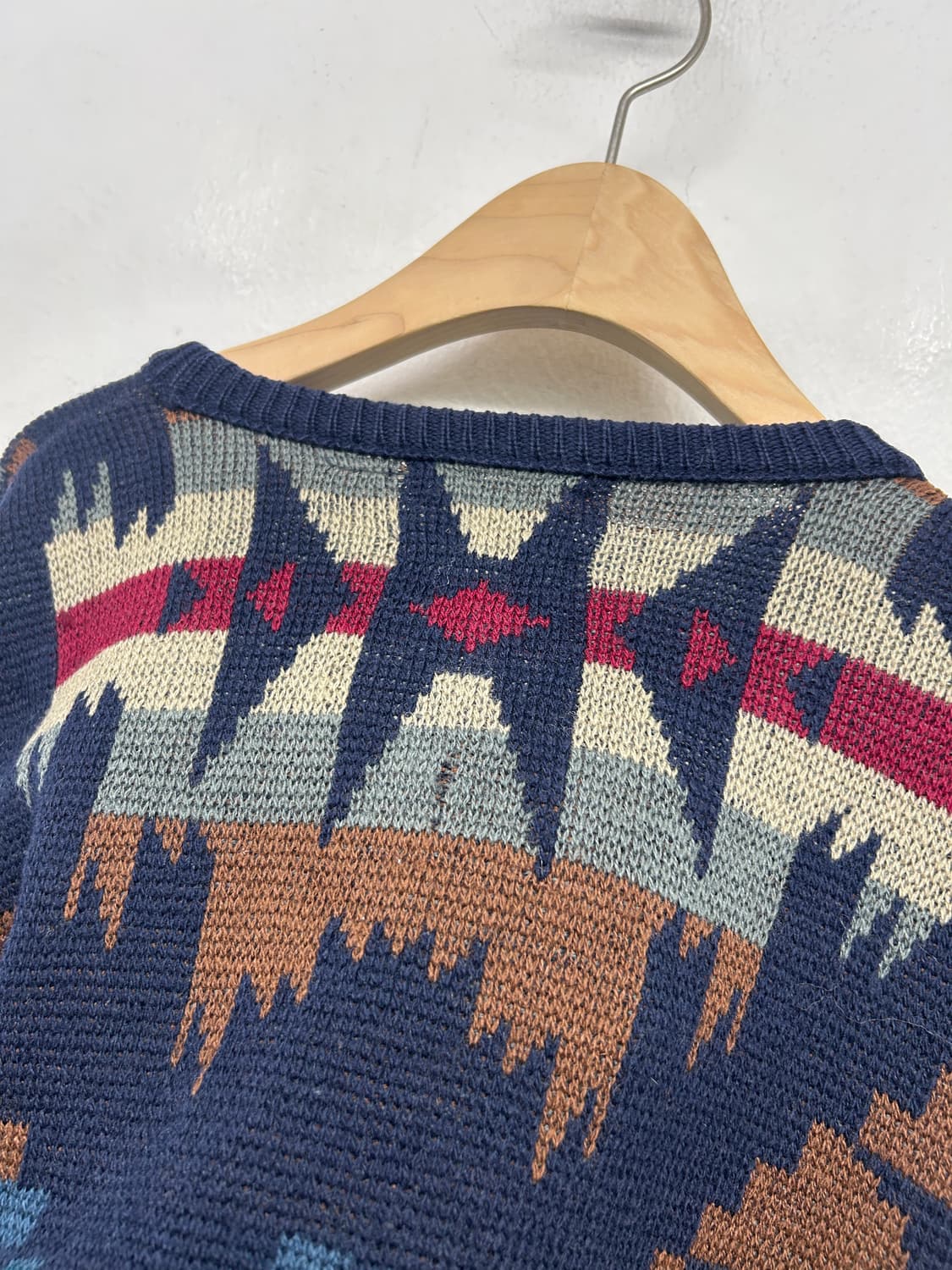 80-90s 펜들턴 오라테가 패턴 니트 스웨터 상품이미지5