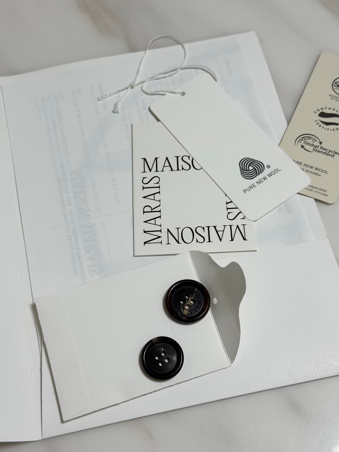 메종마레 핸드메이드 피코트 크림 34 상품이미지8