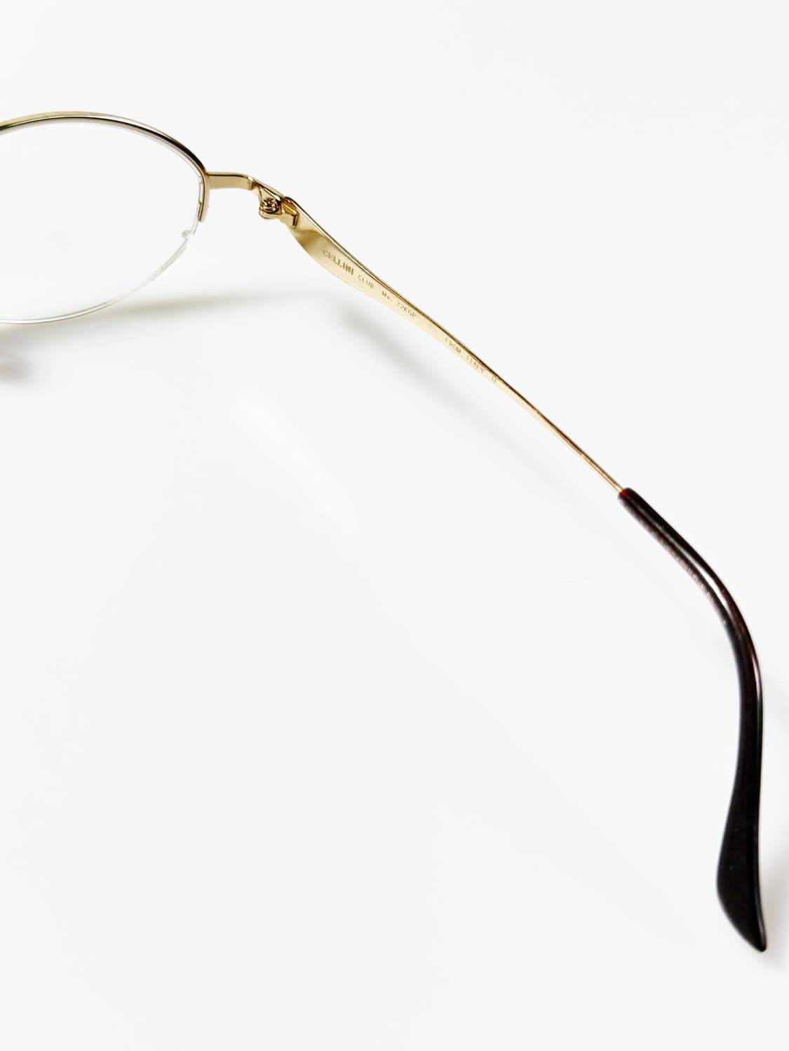 CELLINI 골드 슬림 오벌 반무테 메탈 프레임 빈티지 안경 상품이미지6