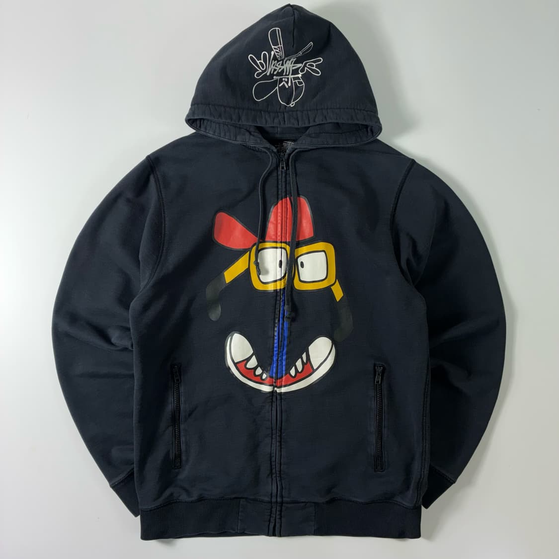 Stussy  스투시 x 리스 코튼 블랙 후드집업  상품이미지1